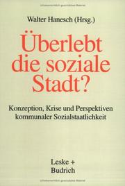 Cover of: Überlebt die soziale Stadt? by Walter Hanesch