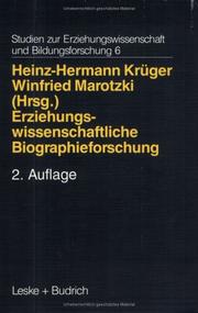 Cover of: Erziehungswissenschaftliche Biographieforschung.