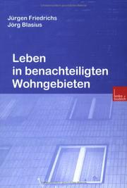 Cover of: Leben in benachteiligten Wohngebieten.