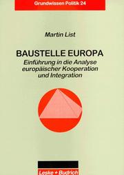 Cover of: Baustelle Europa.