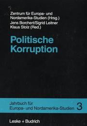 Cover of: Jahrbuch für Europa und Nordamerika- Studien 3. Politische Korruption.