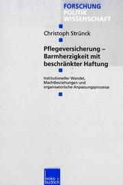 Cover of: Pflegeversicherung, Barmherzigkeit mit beschränkter Haftung