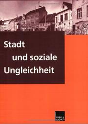 Cover of: Stadt und soziale Ungleichheit.