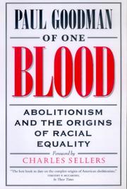 Cover of: Of One Blood: Abolitionism and the Origins of Racial Equality