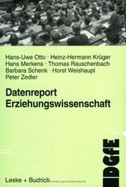 Cover of: Datenreport Erziehungswissenschaft.