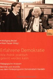Cover of: Erfahrene Demokratie: Wie Politik praktisch gelernt werden kann