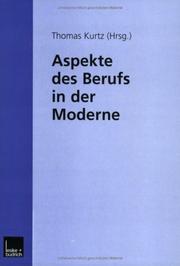 Cover of: Aspekte des Berufs in der Moderne