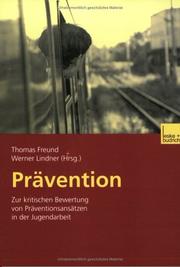 Cover of: Prävention.