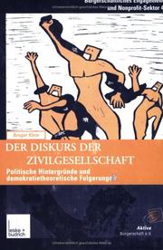 Cover of: Der Diskurs der Zivilgesellschaft. by Ansgar Klein, Ansgar Klein