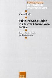 Cover of: Politische Sozialisation in der Drei-Generationen-Familie