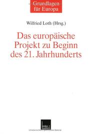 Cover of: Das europäische Projekt zu Beginn des 21. Jahrhunderts