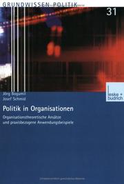 Cover of: Politik in Organisationen.