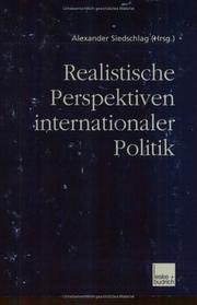 Cover of: Realistische Perspektiven internationaler Politik