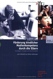 Cover of: Förderung kindlicher Medienkompetenz durch die Eltern