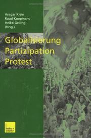 Cover of: Globalisierung, Partizipation, Protest