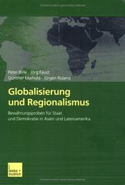 Cover of: Globalisierung und Regionalismus