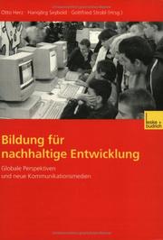 Cover of: Bildung für nachhaltige Entwicklung