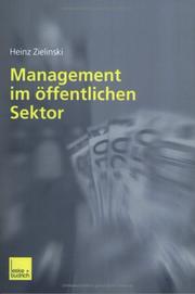 Cover of: Management im öffentlichen Sektor. by Heinz Zielinski