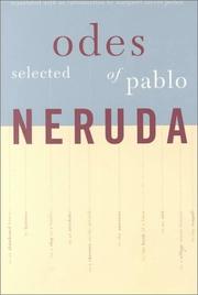 Cover of: Selected Odes of Pablo Neruda (Latin American Literature and Culture)
