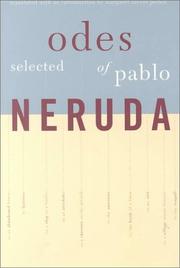 Cover of: Selected Odes of Pablo Neruda (Latin American Literature and Culture) by Pablo Neruda, Pablo Neruda