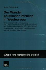 Der Wandel politischer Parteien in Westeuropa cover