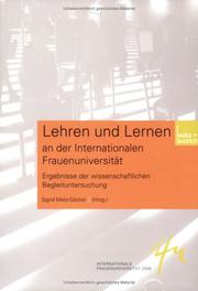 Cover of: Lehren und Lernen an der Internationalen Frauenuniversität