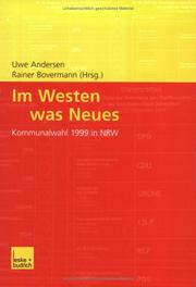 Cover of: Im Westen was Neues by Uwe Andersen, Rainer Bovermann