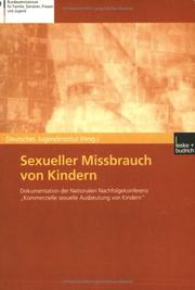 Cover of: Sexueller Missbrauch von Kindern. by 