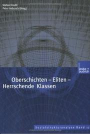 Cover of: Oberschichten - Eliten - Herrschende Klassen.