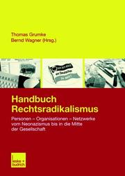 Cover of: Handbuch Rechtsradikalismus.