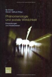 Phanomenologie und soziale Wirklichkeit by Sven Srubar, Sven Vaitkus