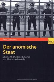 Cover of: Der anomische Staat by Peter Waldmann