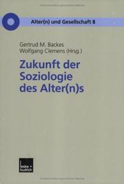 Cover of: Zukunft der Soziologie des Alter(n)s