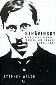 Cover of: Stravinsky by Stephen Walsh