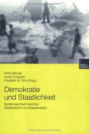 Cover of: Demokratie und Staatlichkeit