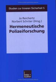 Cover of: Hermeneutische Polizeiforschung