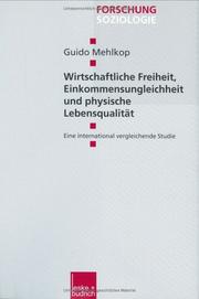 Cover of: Wirtschaftliche Freiheit, Einkommensungleichheit und physische Lebensqualität