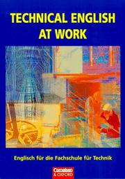 Cover of: Technical English at Work, Schülerbuch by David Clarke