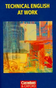 Cover of: Technical English at Work, 1 Cassette zum Schülerbuch by David Clarke