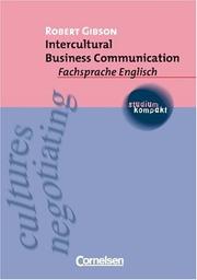 Cover of: Intercultural Business Communication.