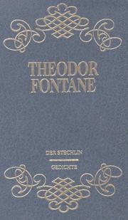 Der Stechlin Gedichte by Theodor Fontane