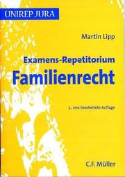 Cover of: Examens-Repetitorium Familienrecht by Martin Lipp