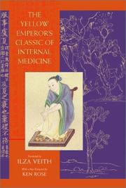 Cover of: The Yellow Emperor's classic of internal medicine