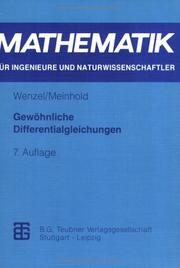 Cover of: Gewöhnliche Differentialgleichungen. by Horst Wenzel, Peter Meinhold