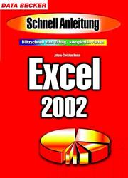 Cover of: Excel 2002 Schnellanleitung.