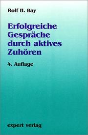 Cover of: Expert Taschenbücher, Nr.28, Erfolgreiche Gespräche durch aktives Zuhören