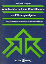 Cover of: Arbeitssicherheit und Umweltschutz als Führungsaufgabe.