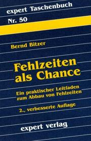 Cover of: Expert Taschenbücher, Nr.50, Fehlzeiten als Chance