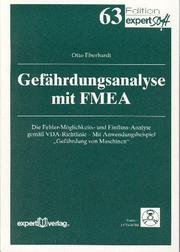 Cover of: Gefährdungsanalyse mit FMEA.