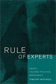 Cover of: Rule of Experts by Timothy Mitchell